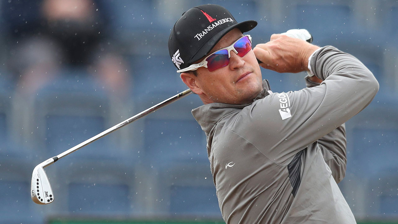 Golf PGA Zach Johnson shoots at the British Open